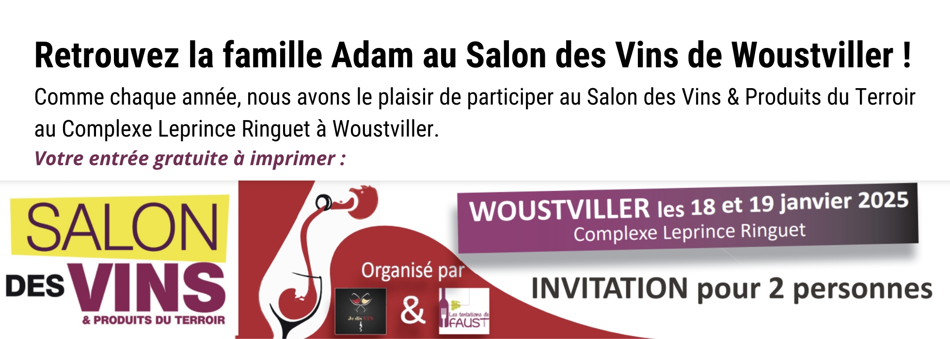 invitation gratuite woustviller 2025